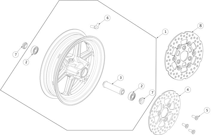 Front Wheel Inner Spacer (Till 2020)