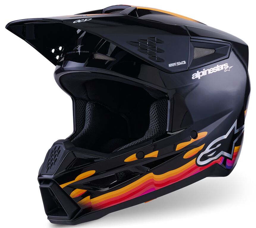 HELMET SM3 FORCE BLACK-GLOSS XS