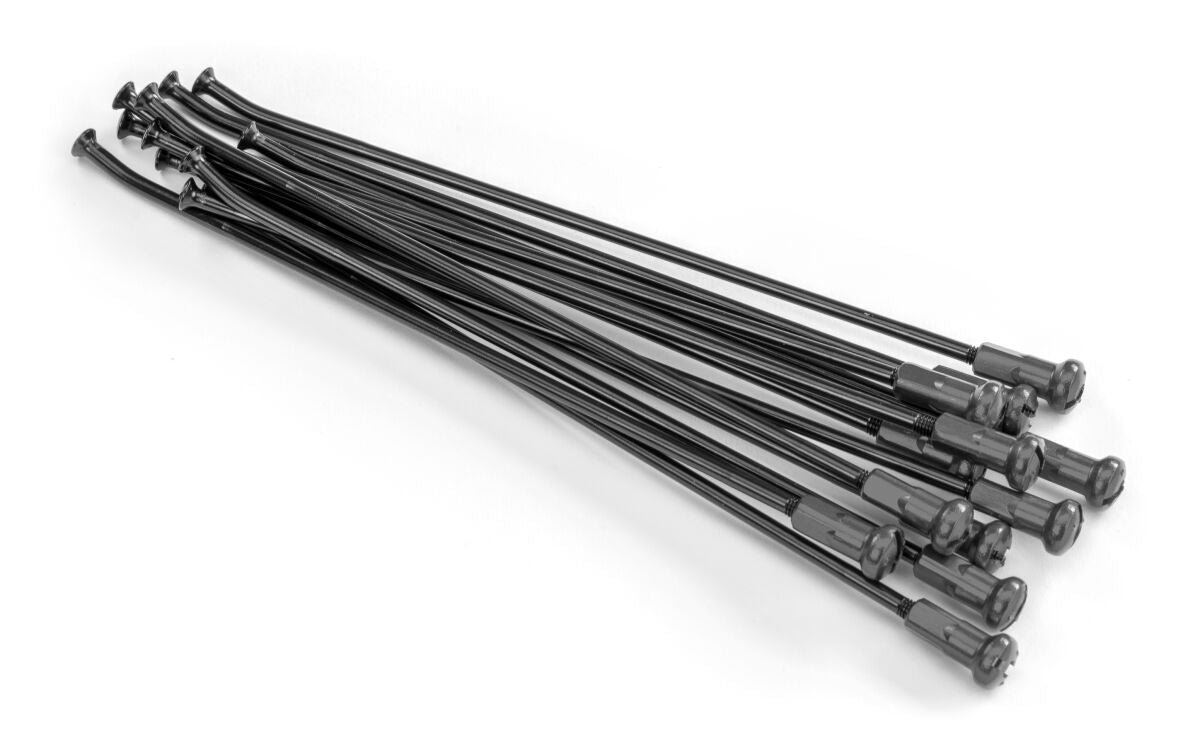 Spokes & Nipples Kit 18" Rear Alumium Black|Sliver