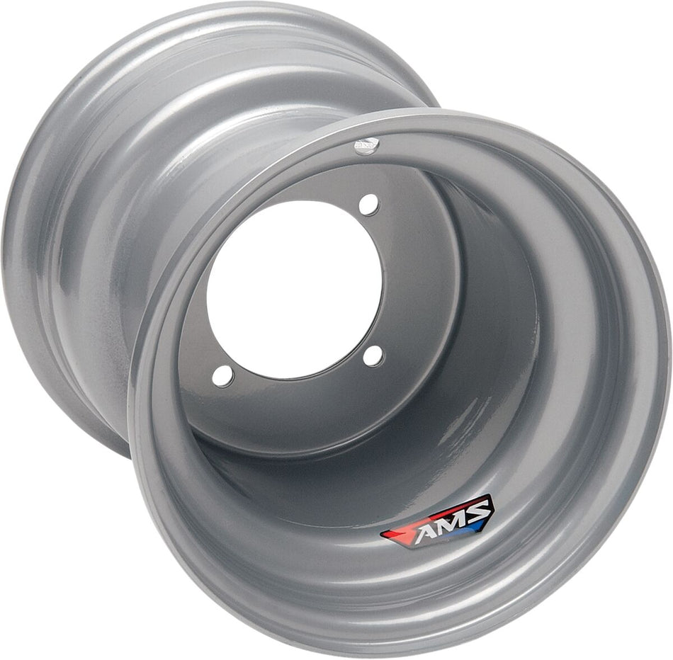 WHEEL STANDARD SPUN STEEL POWDER COATED 9x9 4/115 3+6 REAR SILVER