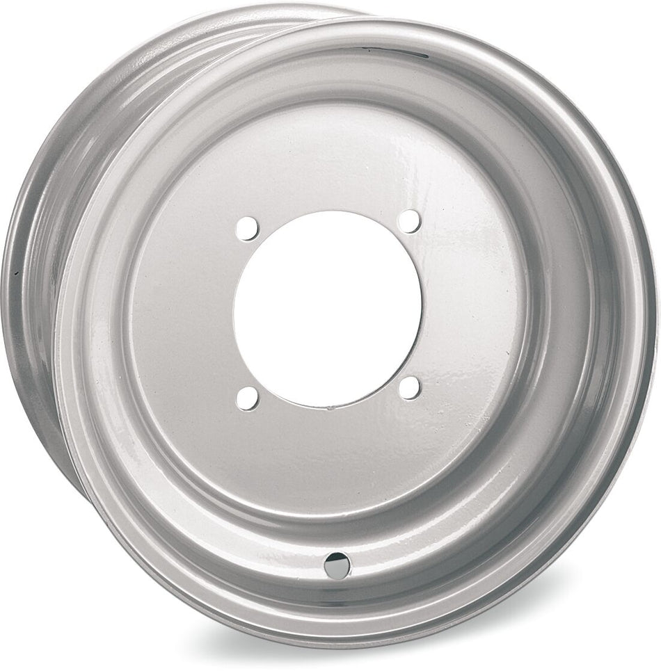 WHEEL STANDARD SPUN STEEL POWDER COATED 10x5 4/110 3+2 FRONT SILVER