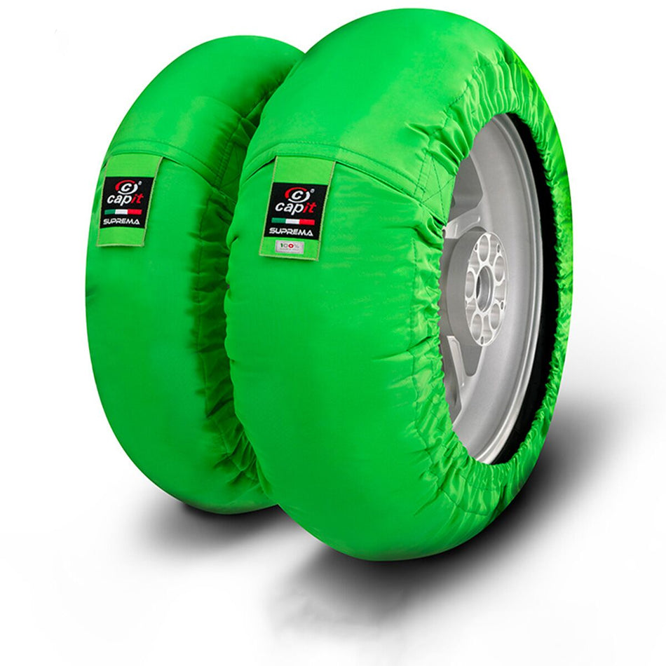 TIRE WARMER SET SUPREMA SPINA M/XL 17" GREEN