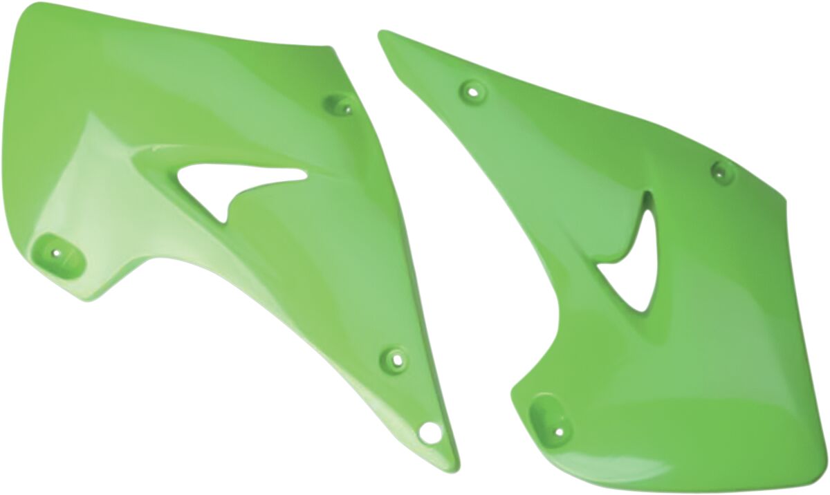 RADIATOR COVERS KAWASAKI KX125/250 KX-GREEN