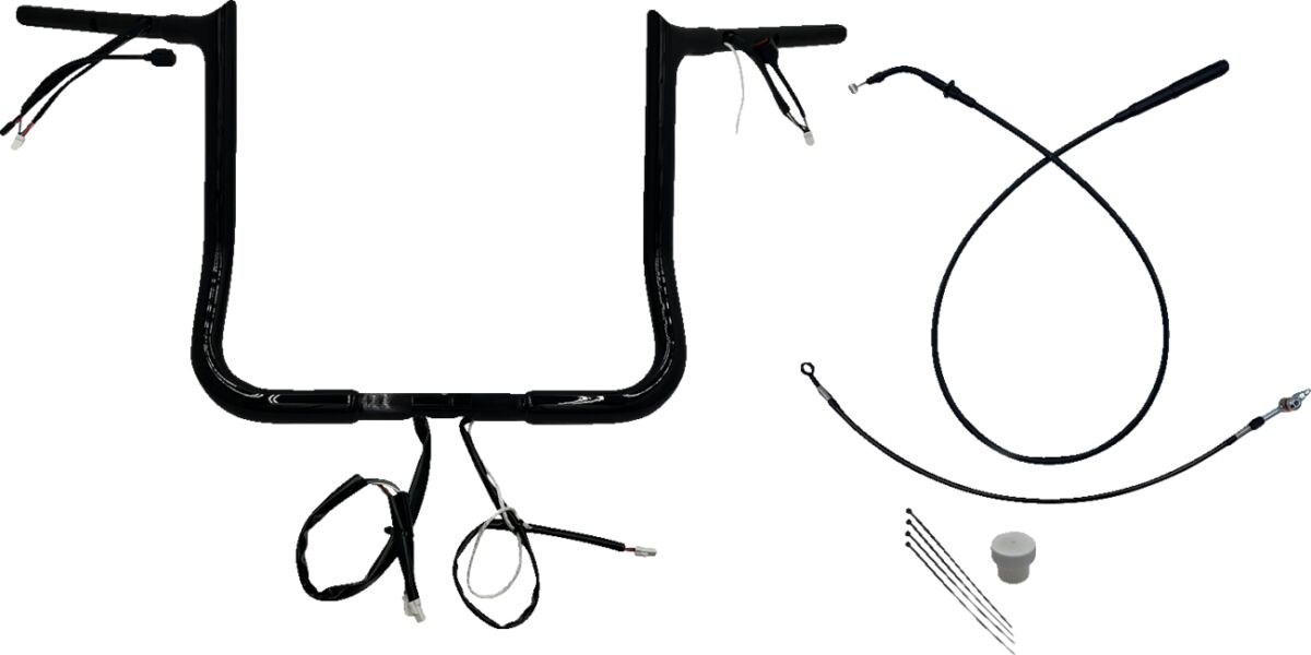 HANDLEBAR KIT 14" FLHX/SE 23-24 1.25 POINTED TOP BLACK