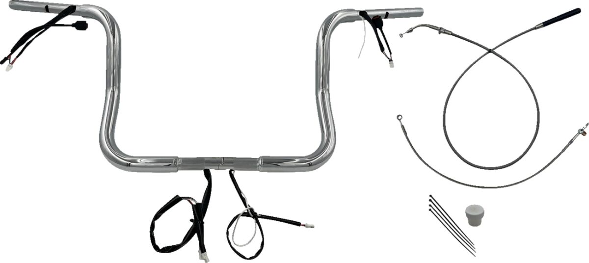 HANDLEBAR KIT 12" FLHX/SE 23-24 1.25 ROUND TOP CHROME