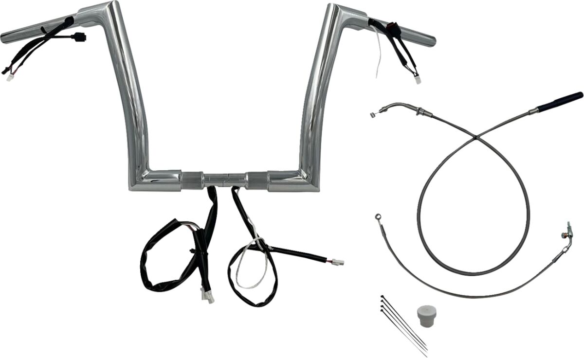H-BAR EZ INSTALL WIRED 1.50" FLAT TOP CHR 12" FLTRX, SE