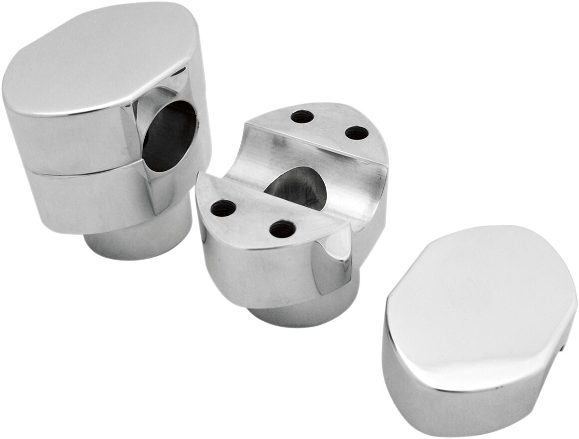 1" HARLEY SPRINGER RISERS CHROME HD