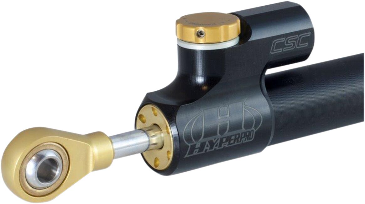CSC STEERING DAMPER 160MM LINEAR BLACK