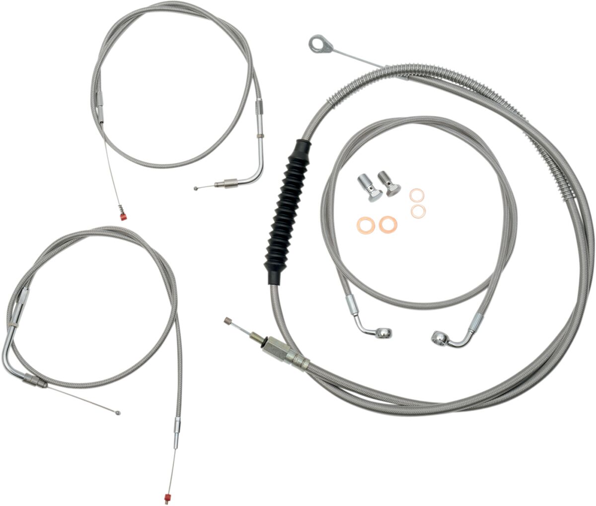 15-17" APE BAR LENGTH CABLE KIT STAINLESS STEEL HD