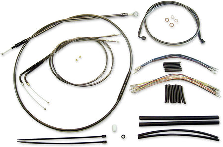 CONTROL CABLE KIT SOFTAIL CHROME BLACK