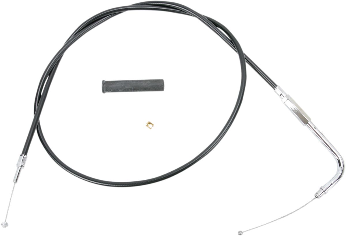 THROTTLE CABLE BLACK VINYL 42"