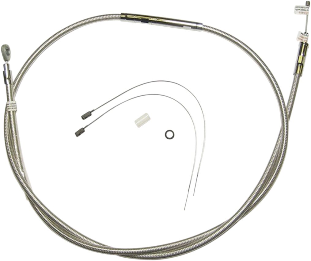 CLUTCH CABLE TWO-PIECE STAINLESS POLISHED NATURE