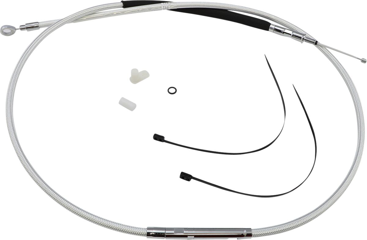 CLUTCH CABLE ALT-LENGTH TWO-PIECE STERLING CHROMITE® II CHROME NATURE/CLEAR
