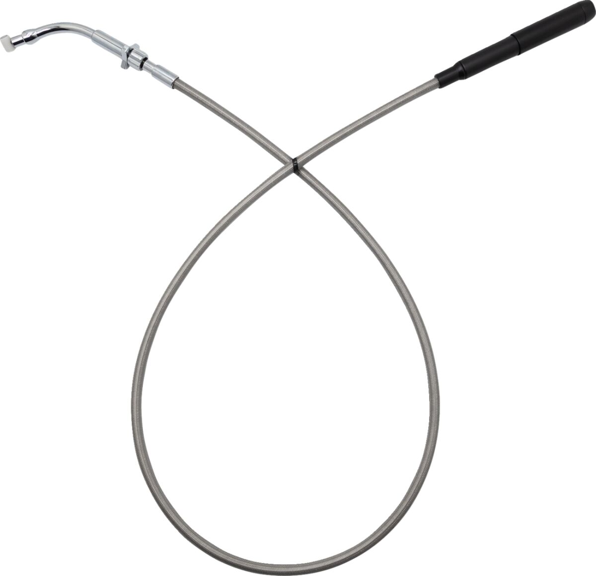 EZ Install Upper Clutch Cable - FLHX/FLTR - +10" - Braided Stainless Steel