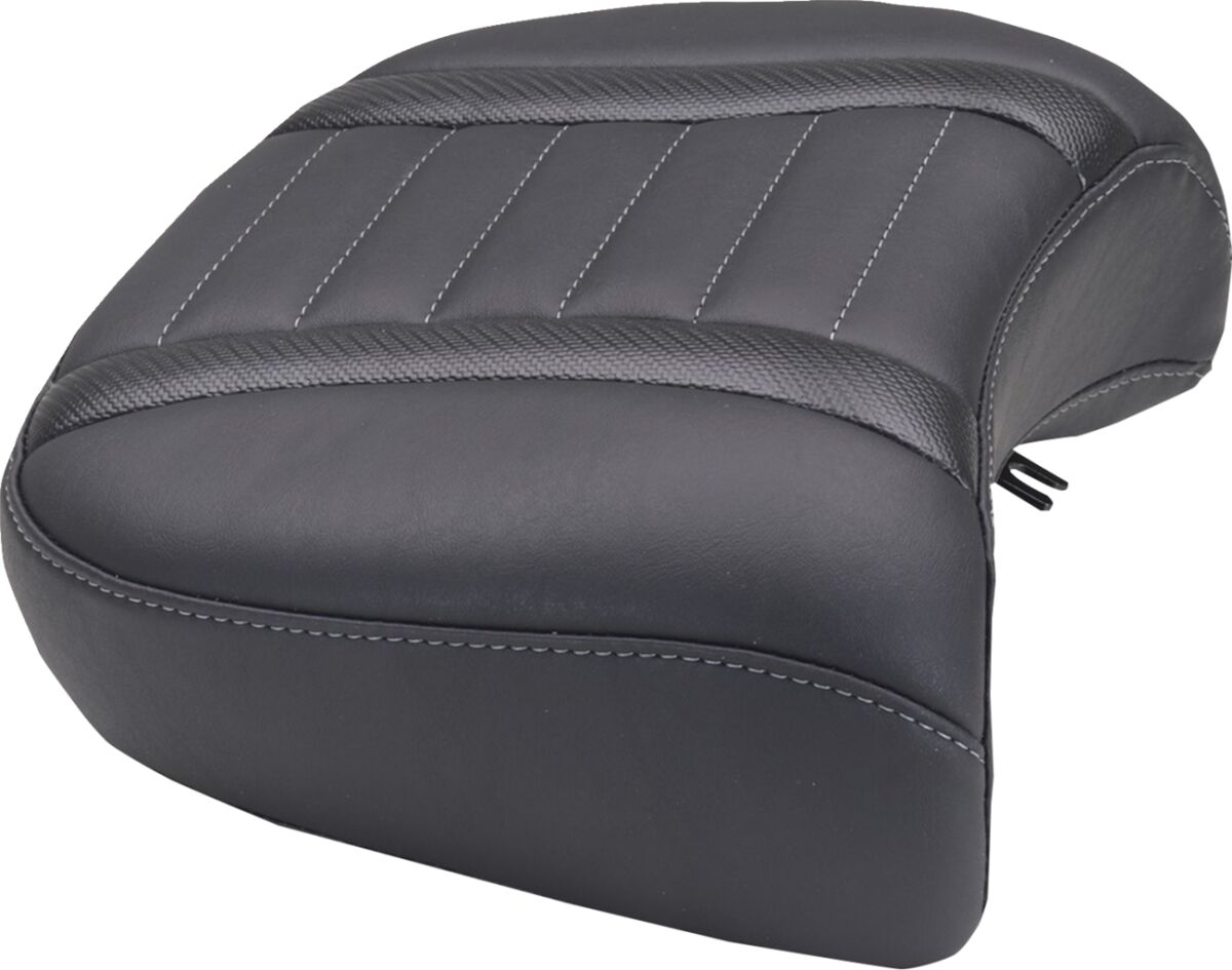 SEAT REAR DLX TOURING GUN METAL GRAY THREAD
