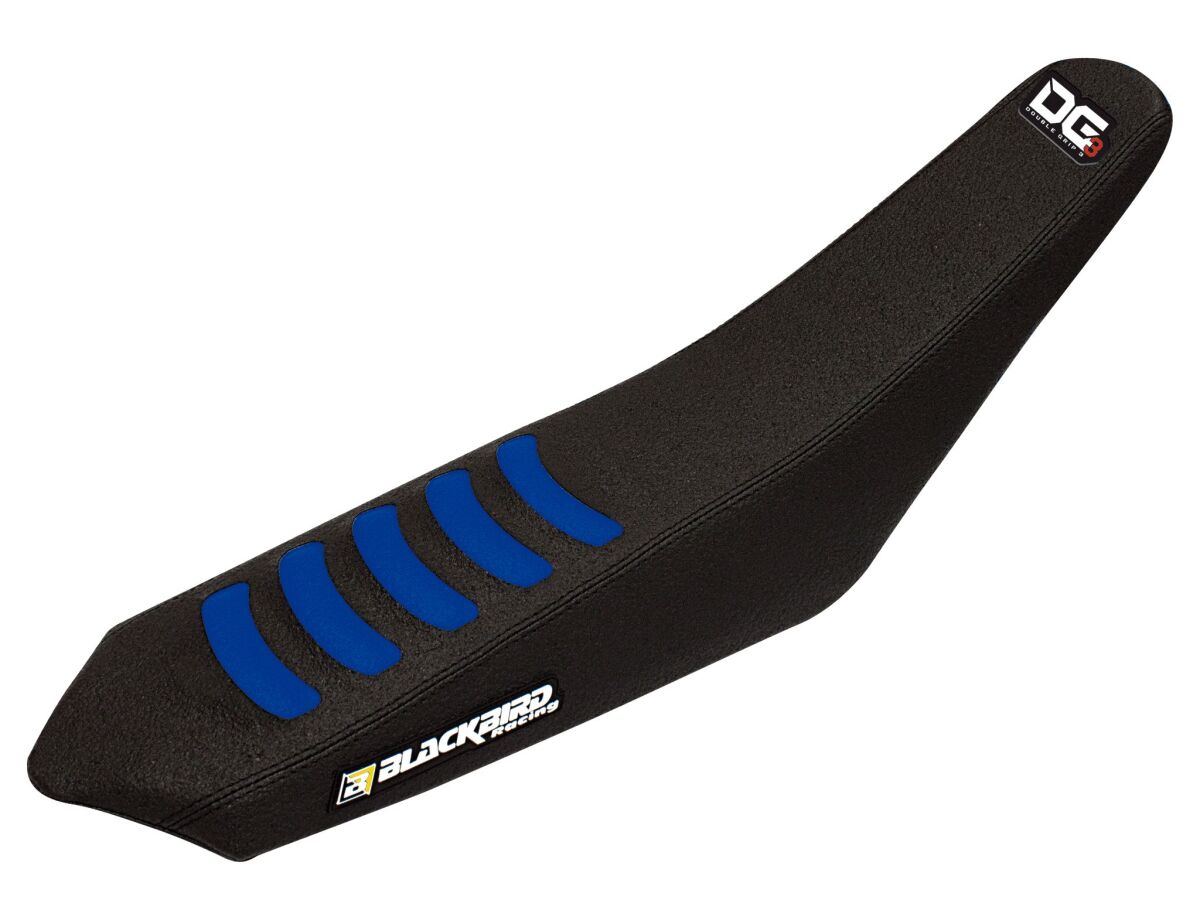 DOUBLE GRIP 3 SEAT COVER BLACK/BLUE