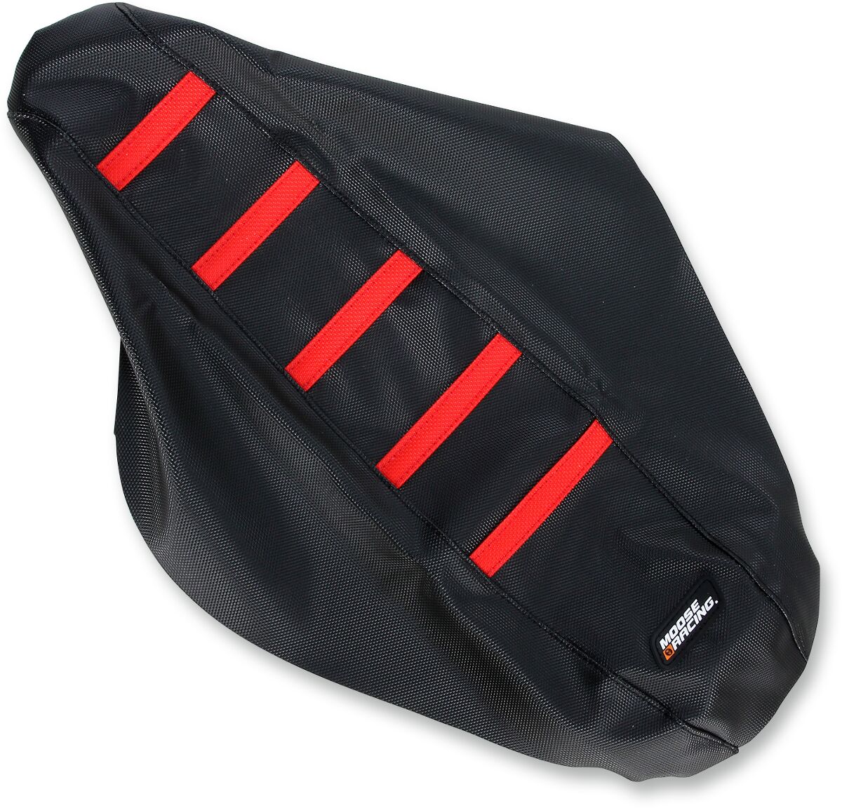RIBBED SEAT COVER BLACK/RED
