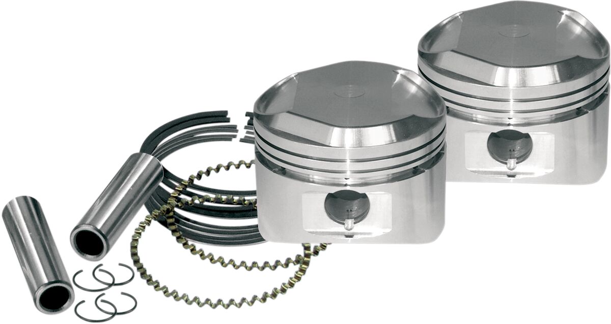 SUPER STOCK PISTON KIT 3 1/2" + 0.010" HIGH COMPRESSION W/ RINGS