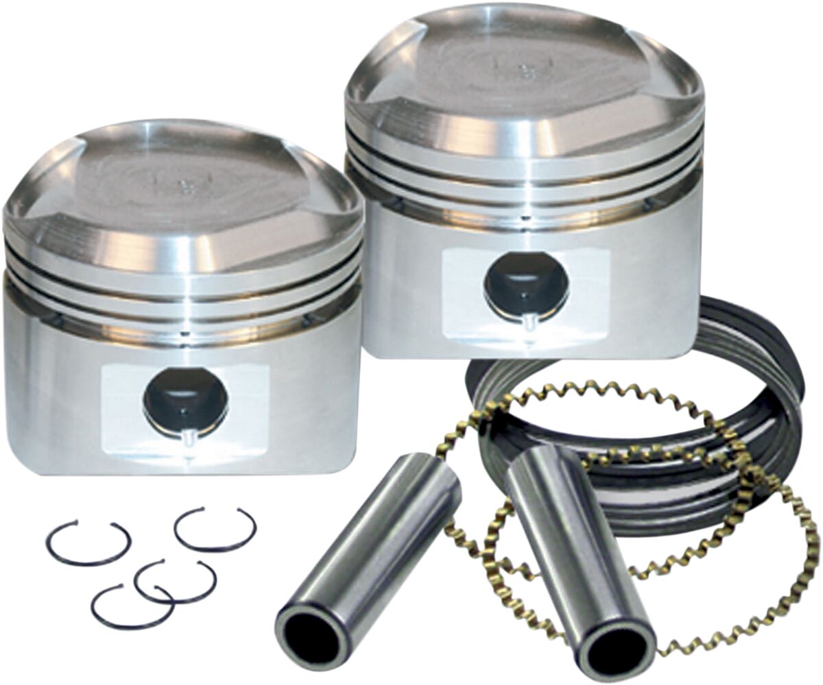 SUPER STOCK PISTON KIT 3 1/2" +0.010" LOW COMPRESSION W/ RINGS