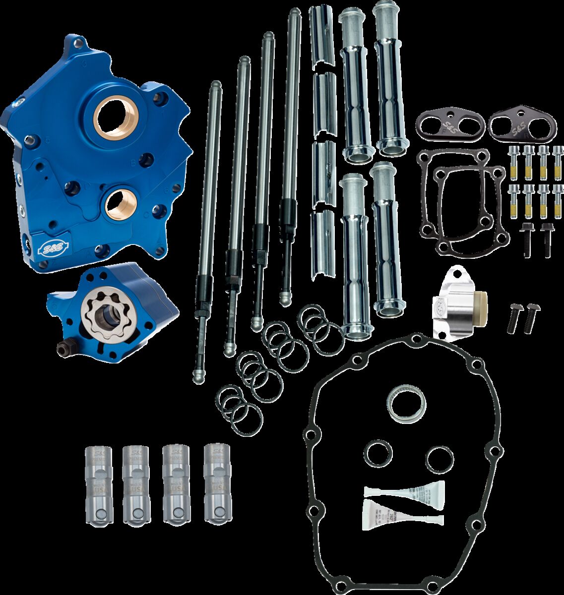Cam Chest Kt w/o Cams Chain drive Oil cooled Chr PR M8 17-23
