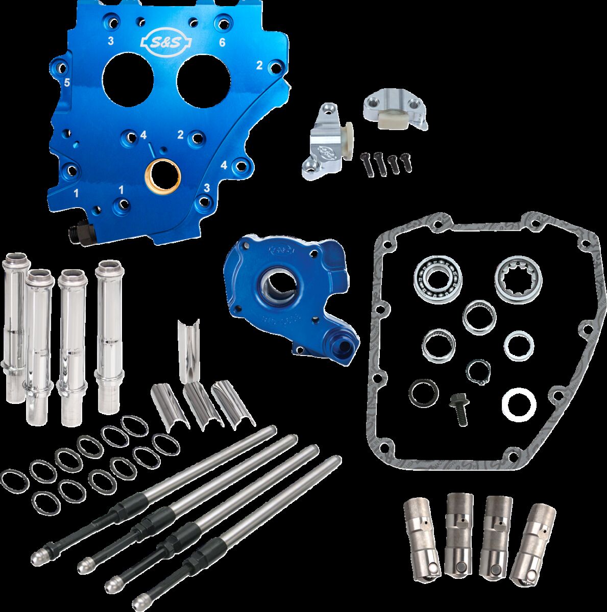 Cam Chest Kt w/o Cams Chain drive Oil cooled Chr PR TC 99-06
