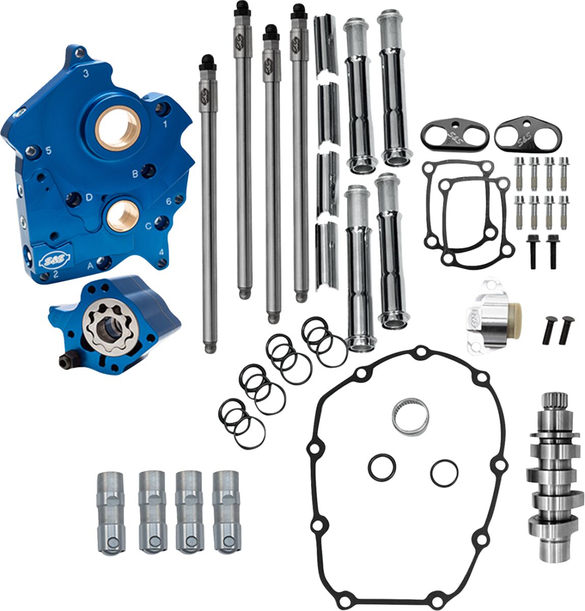 KIT CAM CHEST 496 CHAIN W/C CHROME TUBE M8 W/O VVT 2017-25