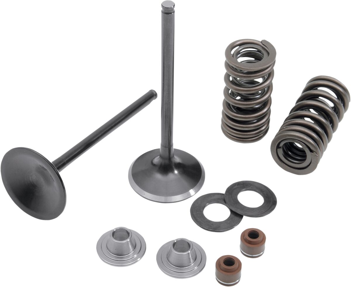 INTAKE VALVE & SPRING KIT TITANIUM RETAINER