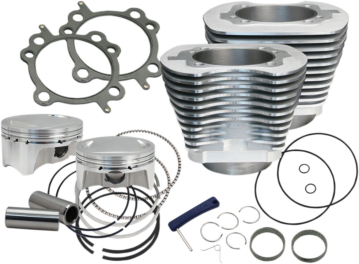 CYLINDER KIT 4" BORE BOLT-IN SIDERWINDER SILVER