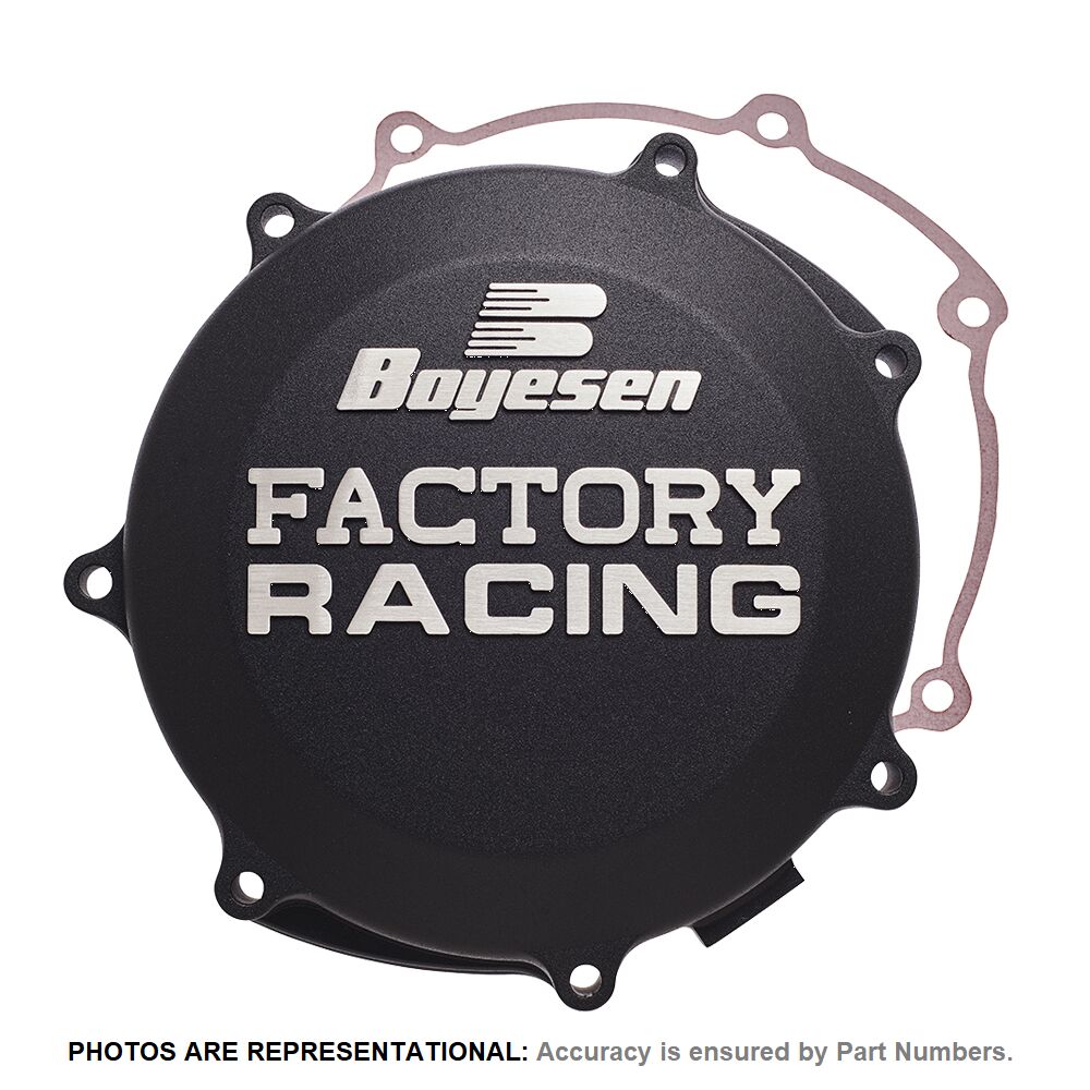 CLUTCH COV KX125 94-02 BK