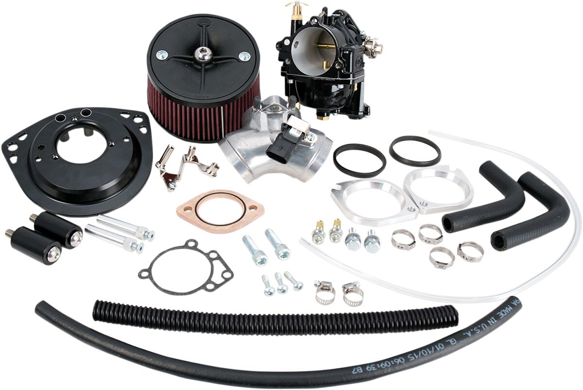 CARBURETOR KIT SUPER G W/S&S T143 LONG BLOCK ENGINE BLACK
