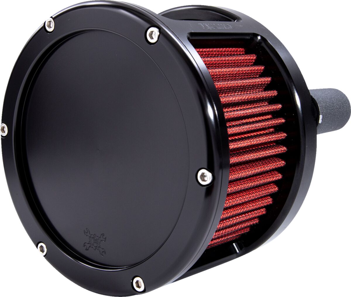 Air Cleaner - BA Race Series - Black - Solid Cover - Red - M8