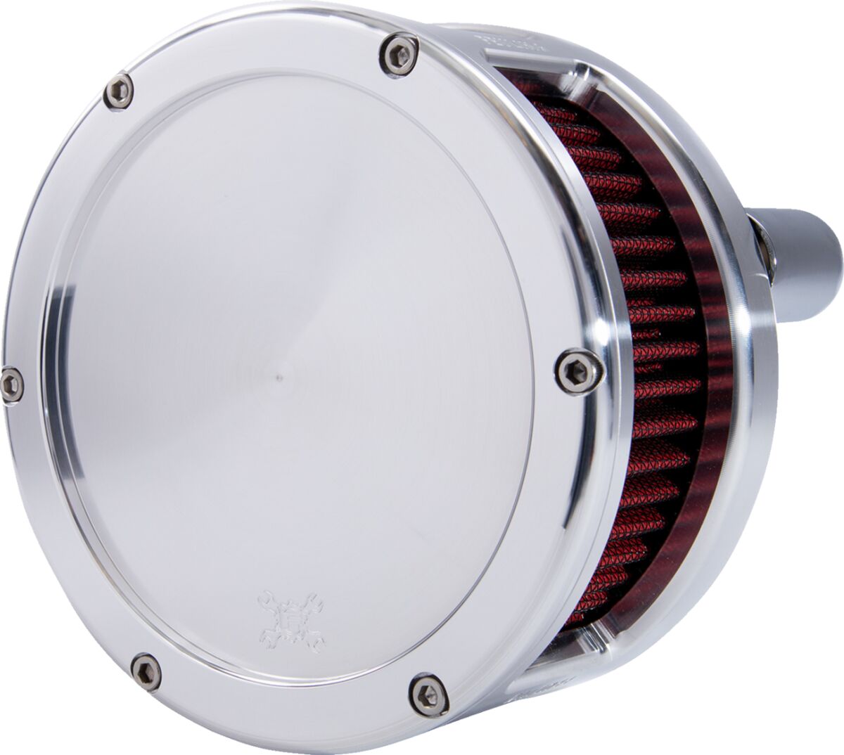 Air Cleaner - BA Series - Raw - Solid Cover - Red - M8