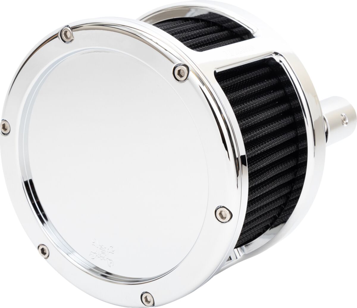 Air Cleaner - BA Race Series - Chrome - Solid Cover - Black - M8