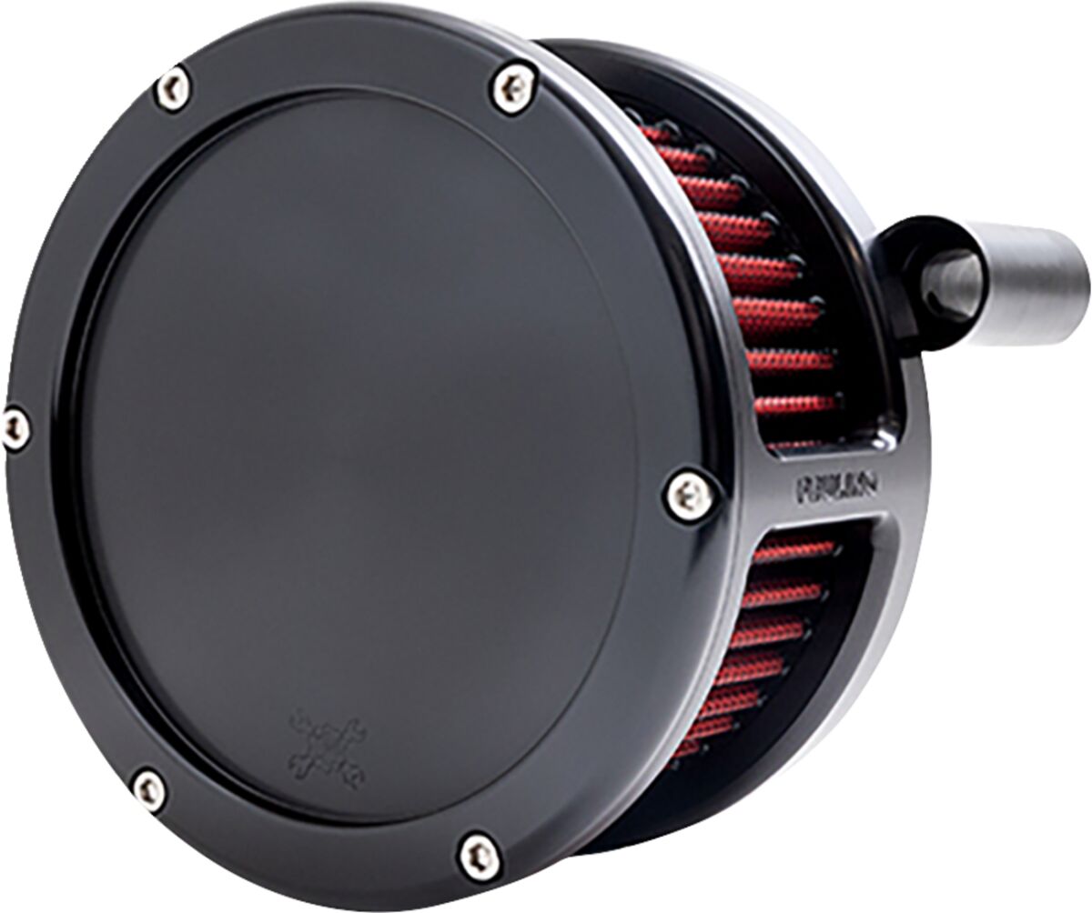 AIR CLEANER BA SOLID COVER BLACK/RED 99-17 TC