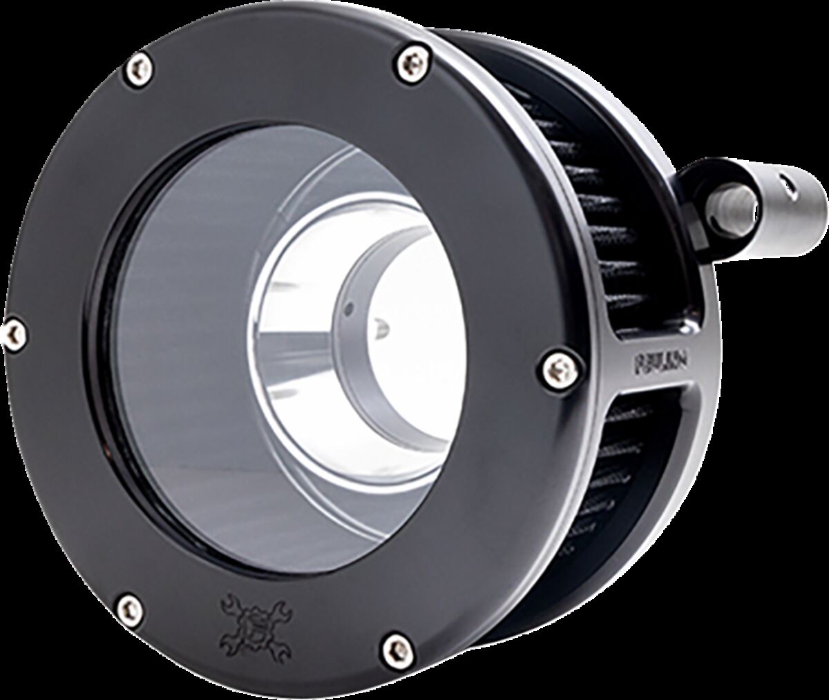 AIR CLEANER BA CLEAR COVER BLACK/BLACK 99-17 TC DYNA