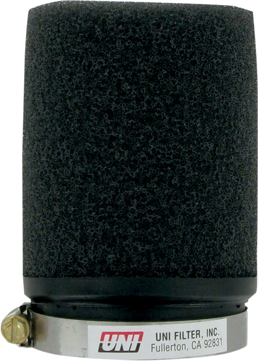 CLAMP-ON SNOWMOBILE POD FILTER STRAIGHT BLACK