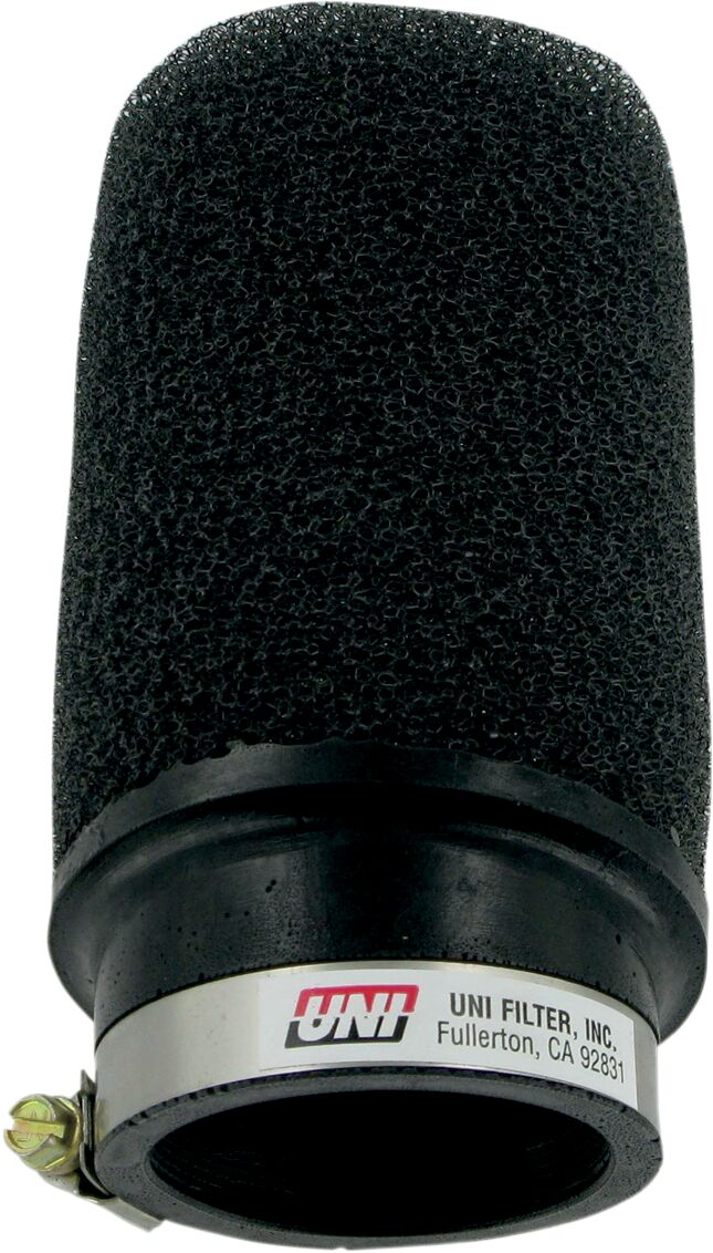 CLAMP-ON SNOWMOBILE POD FILTER 15° ANGLE BLACK
