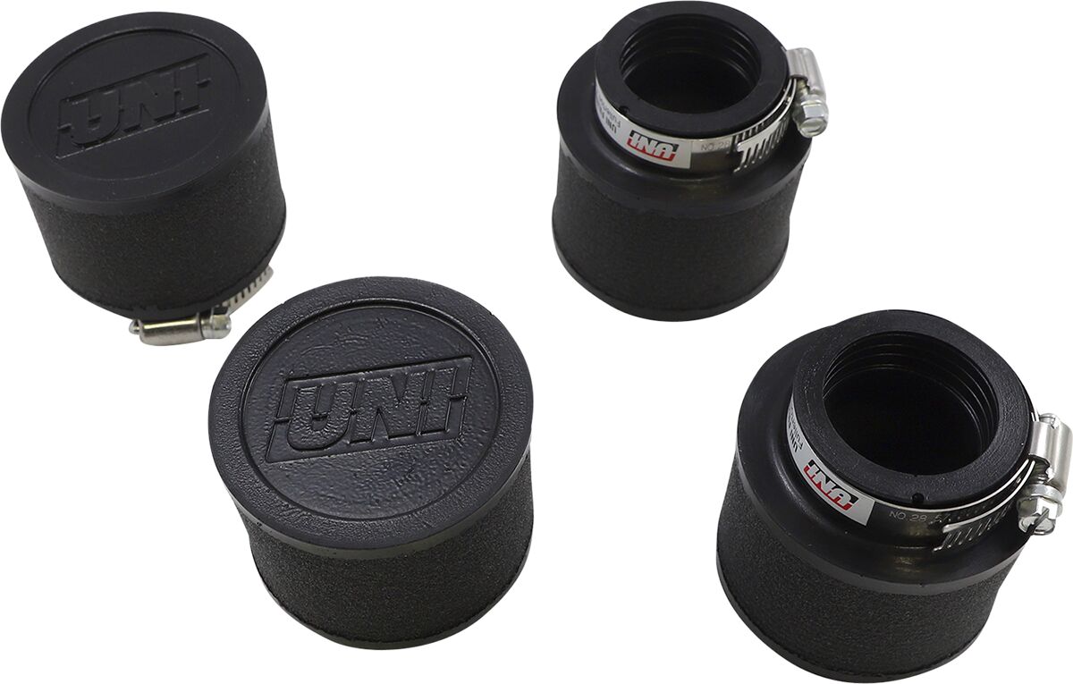 HIGH-FLOW CLAMP-ON POD FILTER KIT STRAIGHT BLACK 4-PK