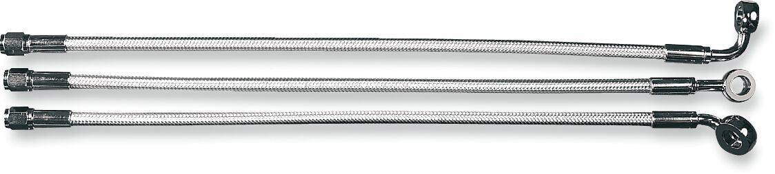 BRAKE LINE UPPER DUAL DISC NON-ABS DESIGNER STERLING CHROMITE® II NATURE