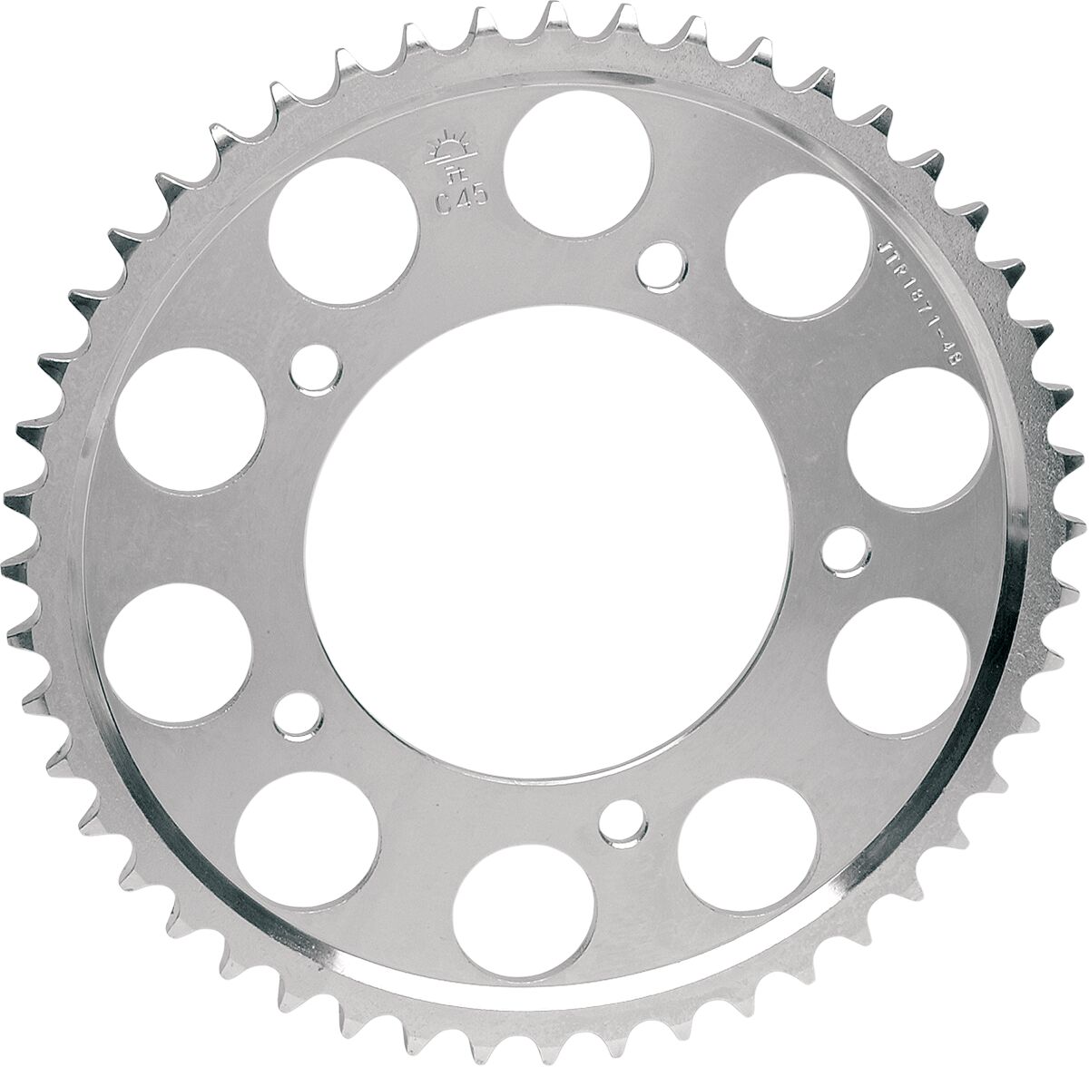 JTR1067.52 REAR REPLACEMENT SPROCKET 52 TEETH 428 PITCH NATURAL C49 HIGH CARBON STEEL