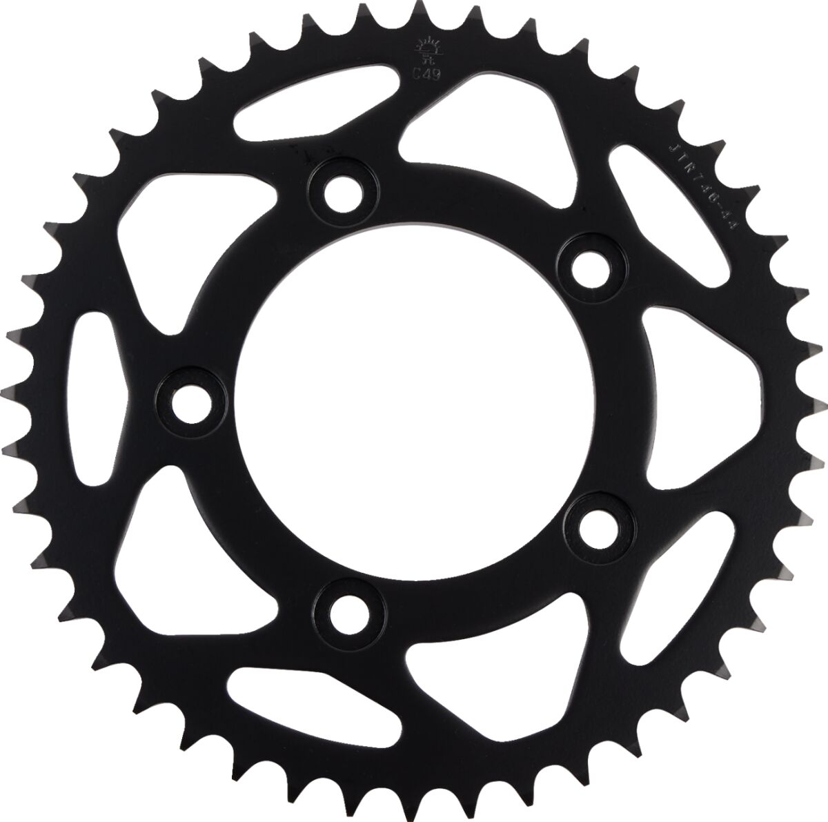 JTR746.44 REAR REPLACEMENT SPROCKET 44 TEETH 520 PITCH BLACK C49 HIGH CARBON STEEL