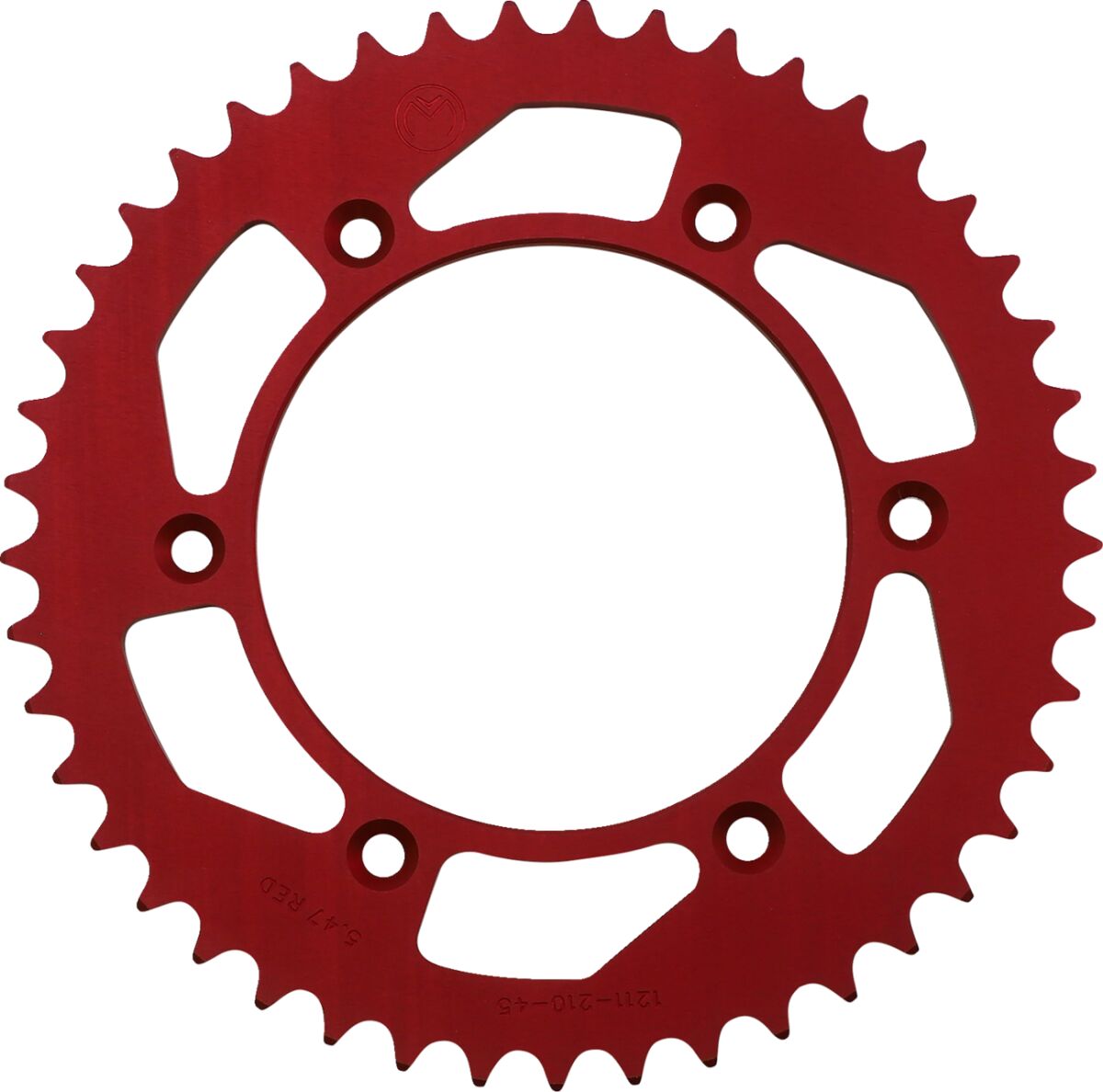 REAR SPROCKET 45 TEETH ALUMINIUM RED