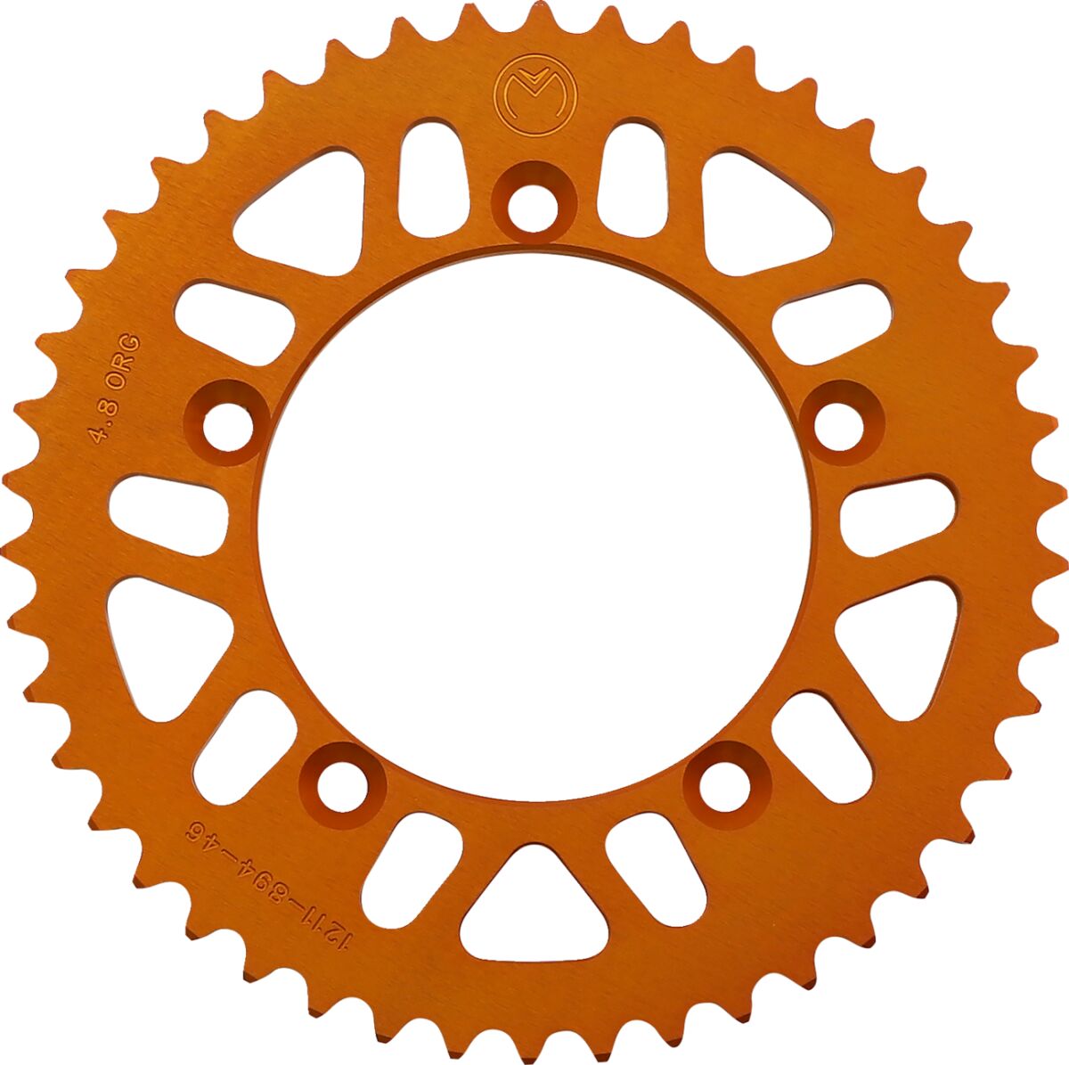 REAR SPROCKET 46 TEETH ALUMINIUM ORANGE