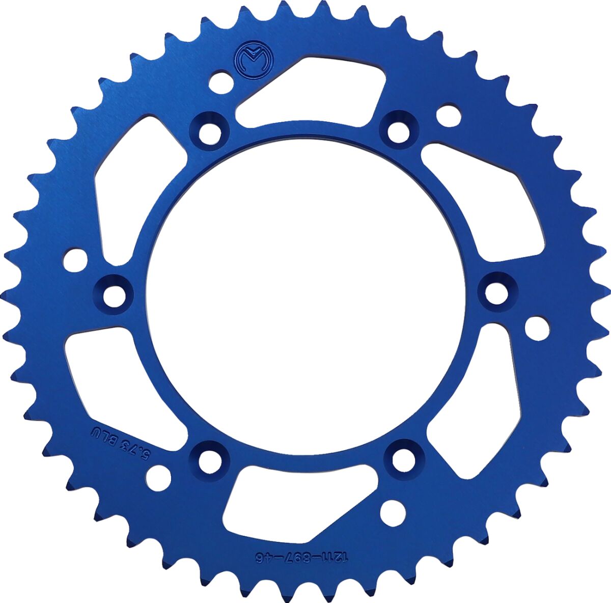REAR SPROCKET / 46 TEETH / 520 PITCH / BLUE / ALUMINUM