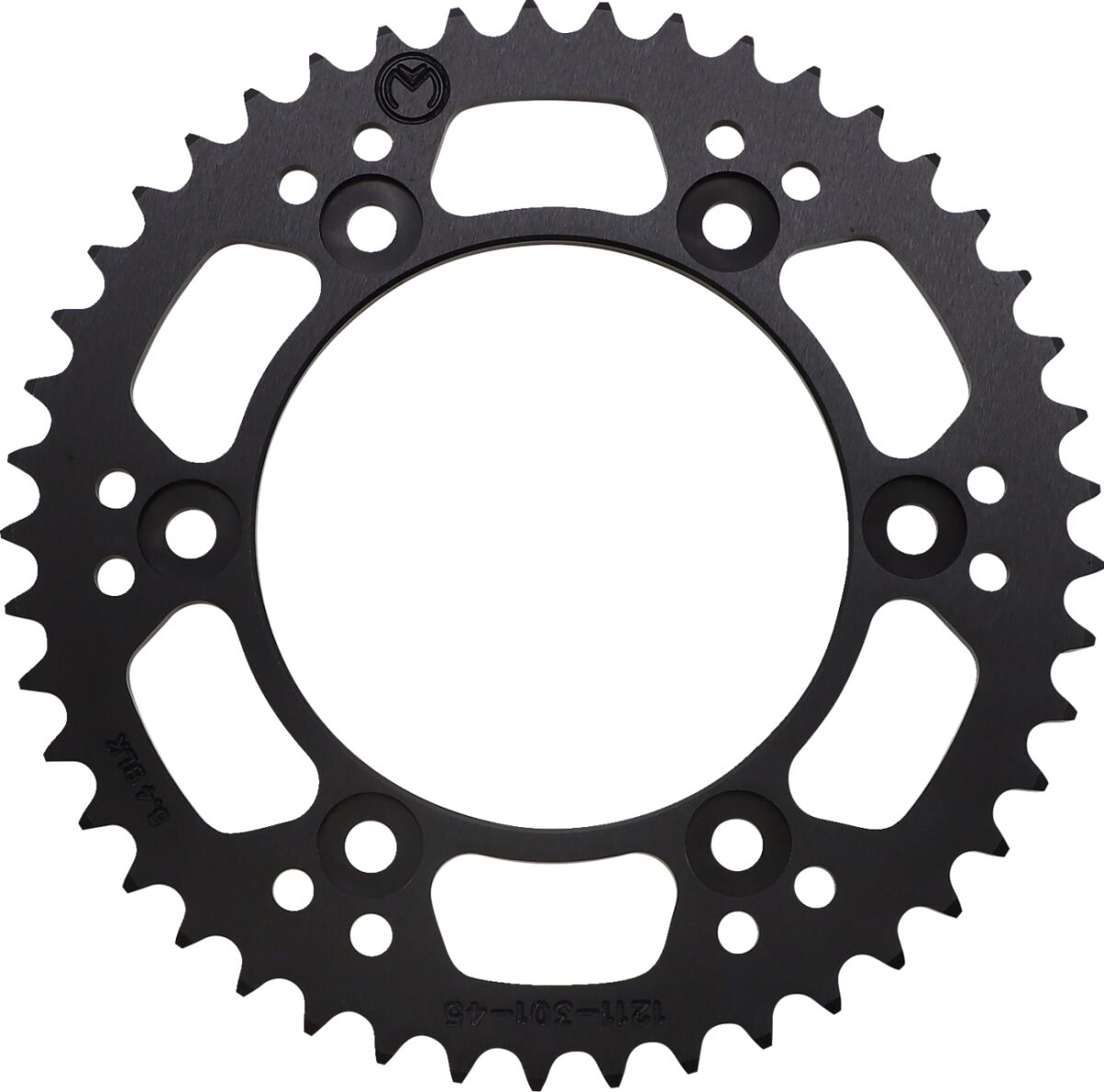 REAR SPROCKET / 45 TEETH / 520 PITCH / BLACK / ALUMINUM