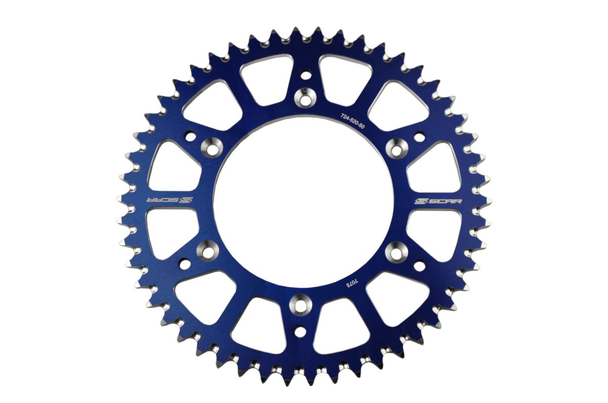 SPROCKET RR ALU YZ YZF 49T BLU