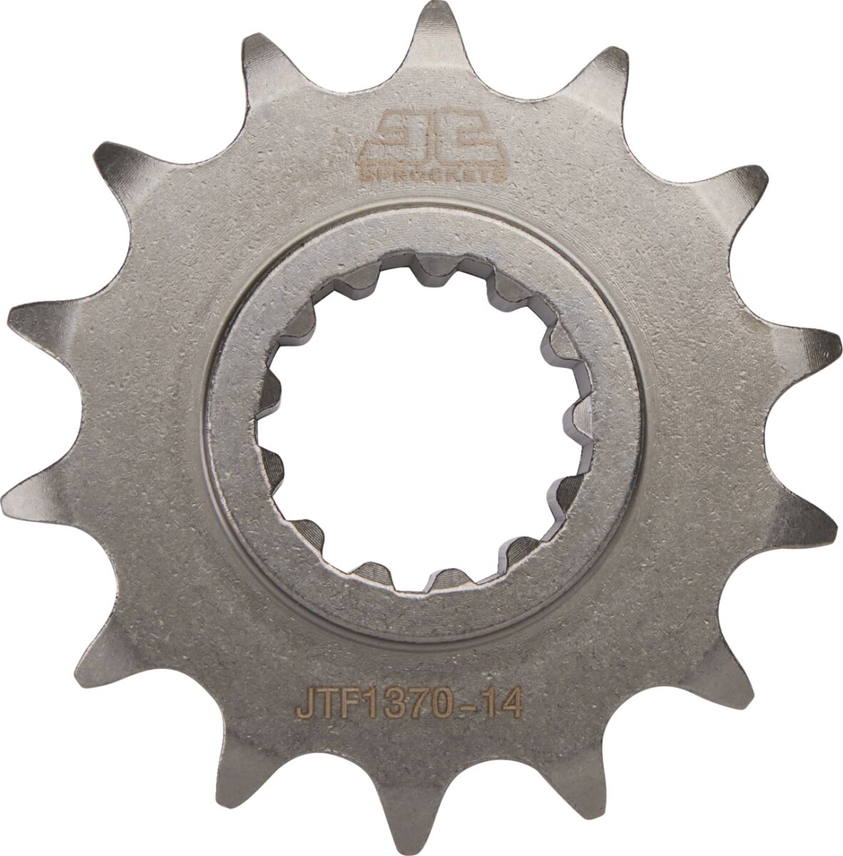 JTF1370.14 FRONT REPLACEMENT SPROCKET 14 TEETH 525 PITCH NATURAL SCM420 CHROMOLY STEEL ALLOY