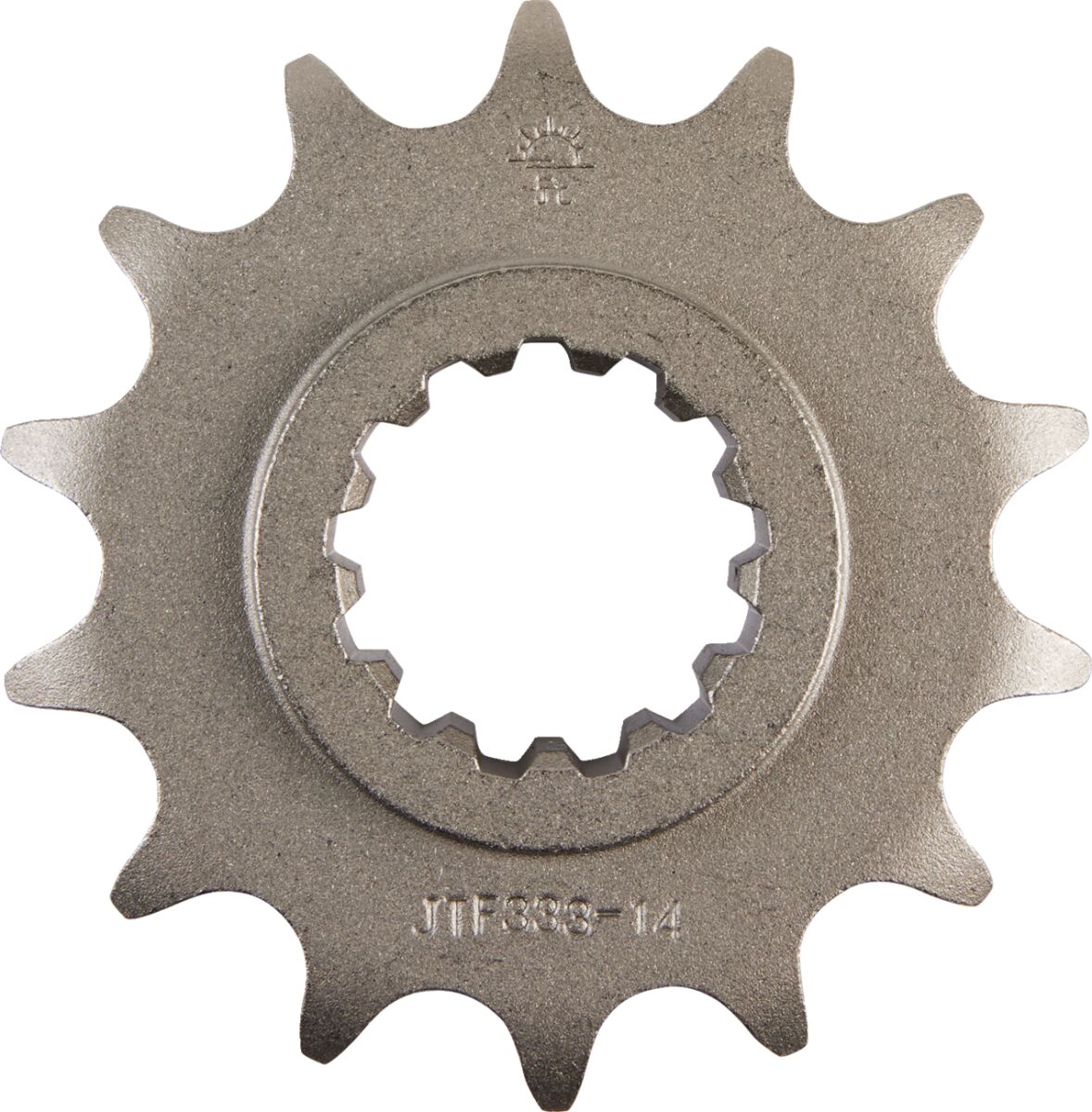 JTF333.14 FRONT REPLACEMENT SPROCKET 14 TEETH 50 PITCH NATURAL SCM420 CHROMOLY STEEL ALLOY