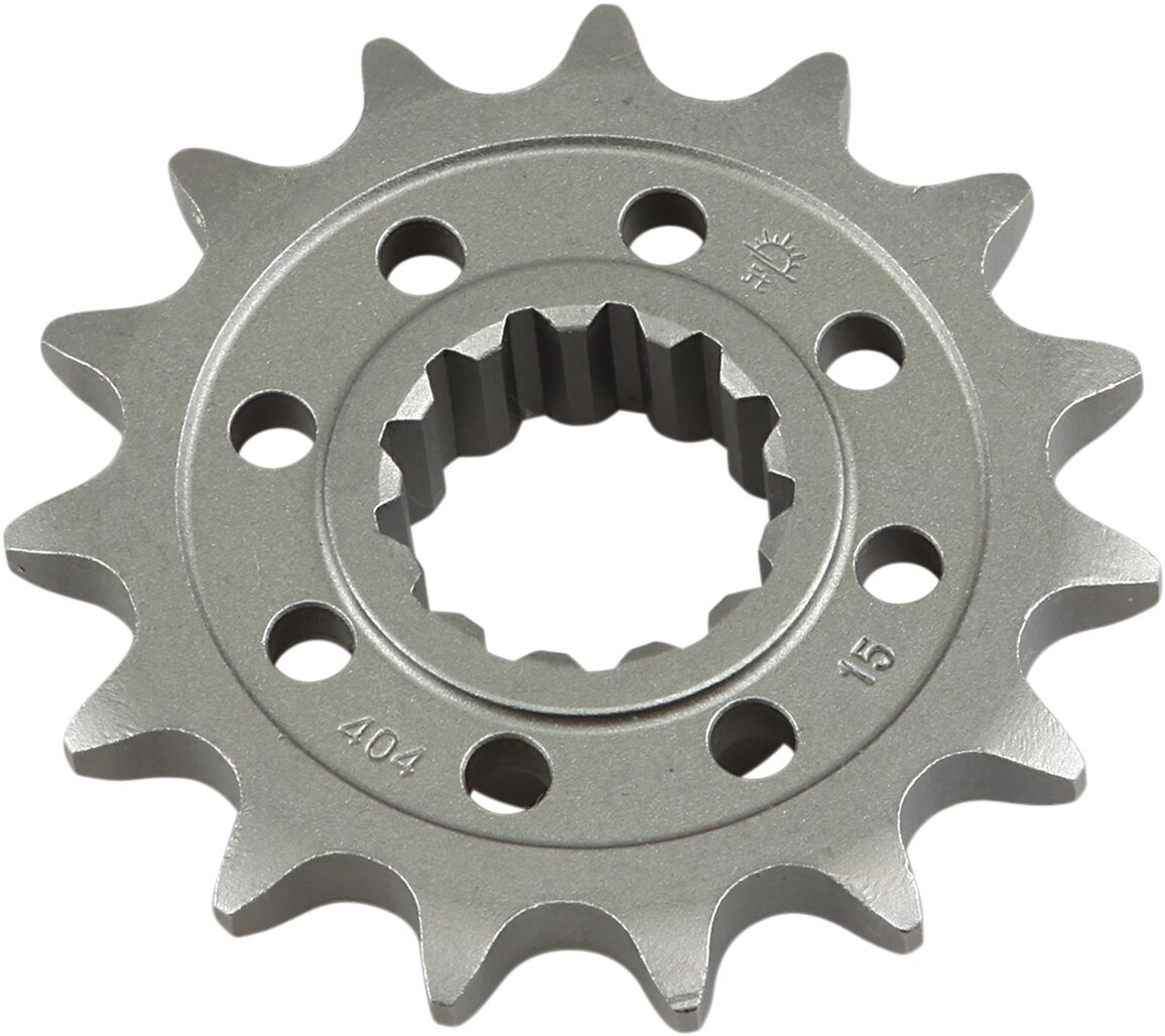 JTF404.15 FRONT REPLACEMENT SPROCKET 15 TEETH 525 PITCH NATURAL SCM420 CHROMOLY STEEL ALLOY