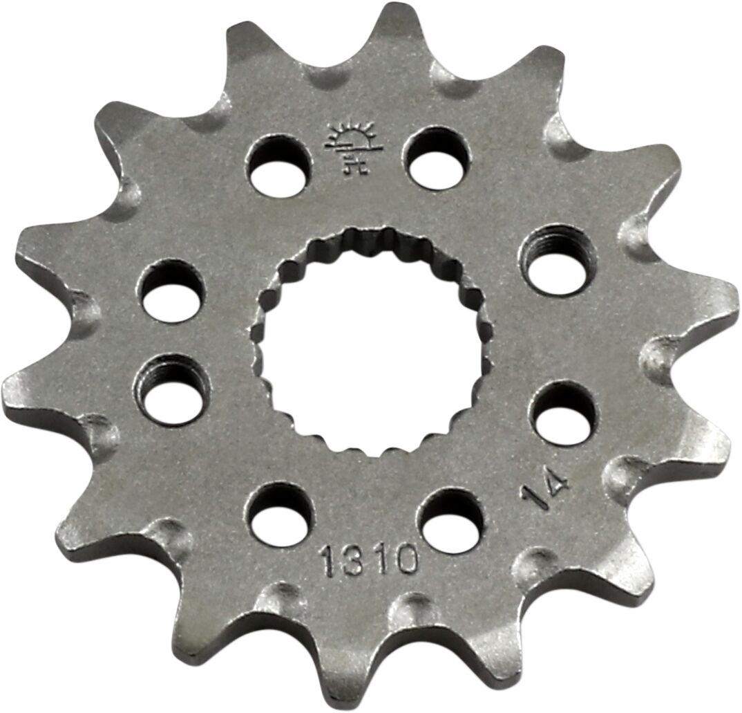 JTF1310.14SC FRONT SELF CLEANING SPROCKET 14 TEETH 420 PITCH NATURAL SCM420 CHROMOLY STEEL ALLOY